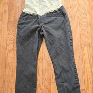Womens Gap Maternity Size 4 Gray over the belly pants